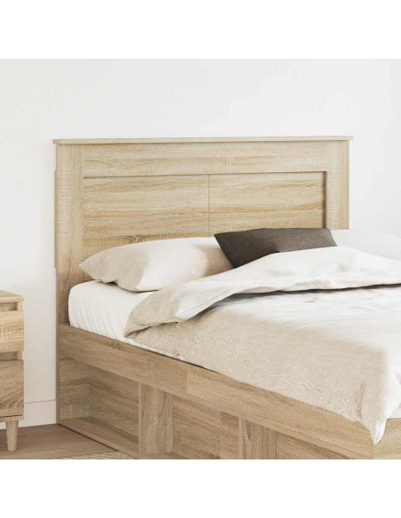 Testiera con testiera Rovere Sonoma 120 cm Legno multistrato