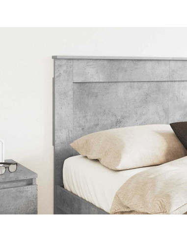 Testiera con testiera Grigio cemento 120 cm Legno multistrato