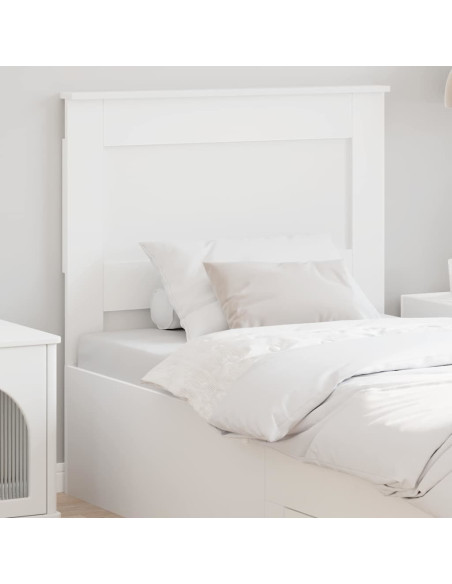 Testiera con testiera Bianco 100 cm Legno multistrato