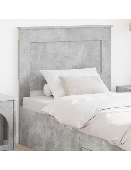 Testiera con testiera Grigio cemento 100 cm Legno multistrato