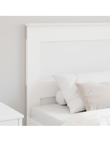 Testiera con testiera Bianco 90 cm Legno multistrato