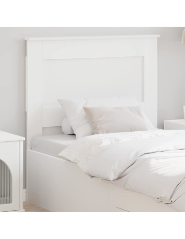 Testiera con testiera Bianco 90 cm Legno multistrato