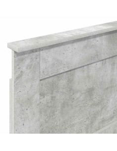 Testiera con testiera Grigio cemento 90 cm Legno multistrato 2