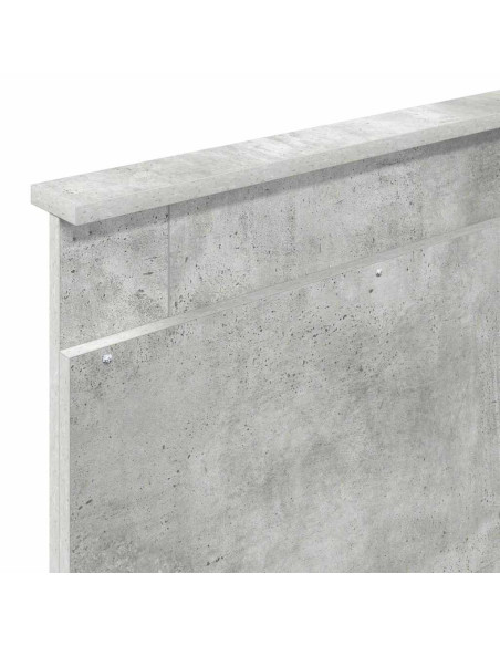 Testiera con testiera Grigio cemento 90 cm Legno multistrato