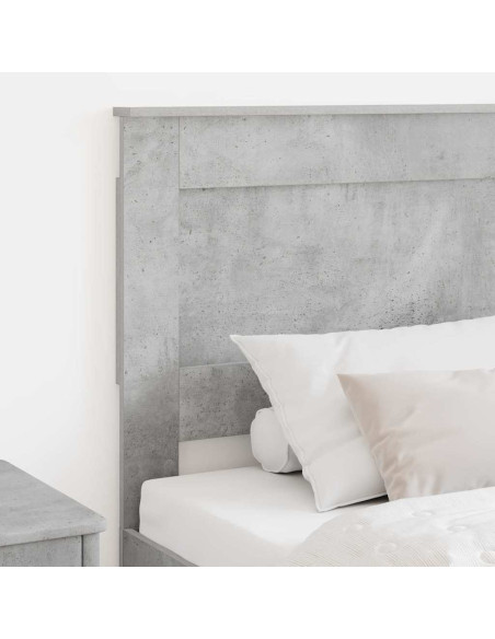 Testiera con testiera Grigio cemento 90 cm Legno multistrato