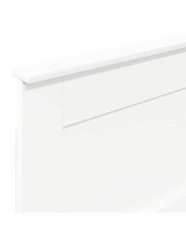 Testiera con testiera Bianco 80 cm Legno multistrato