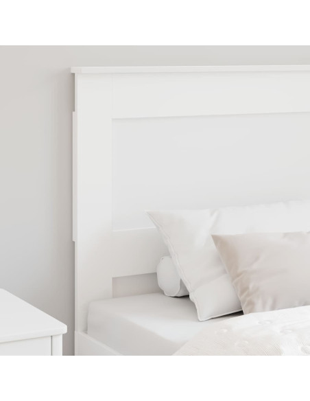 Testiera con testiera Bianco 80 cm Legno multistrato