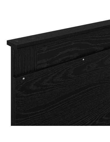 Testiera con testiera Rovere Nero 80 cm Legno multistrato