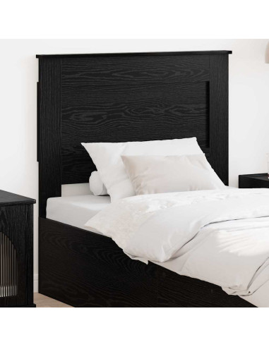 Testiera con testiera Rovere Nero 80 cm Legno multistrato