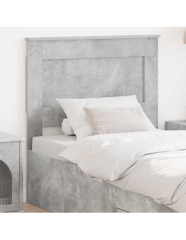 Testiera con testiera Grigio cemento 80 cm Legno multistrato