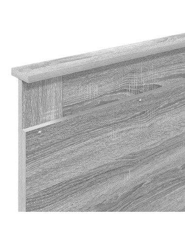Testiera con testiera Grigio Sonoma 80 cm Legno multistrato