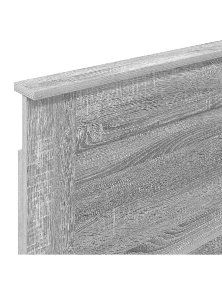 Testiera con testiera Grigio Sonoma 75 cm Legno multistrato