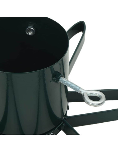 Supporto per Albero di Natale Verde 49 x 49 x 15,5 cm Acciaio