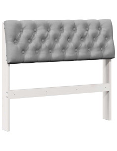 Testiera imbottita Grigio chiaro 90 cm Pino massello