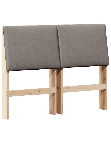 Testiera imbottita Talpa 135 cm Pino massello