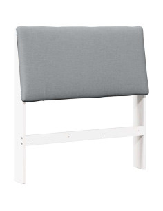 Testiera imbottita Grigio chiaro 90 cm Pino massello