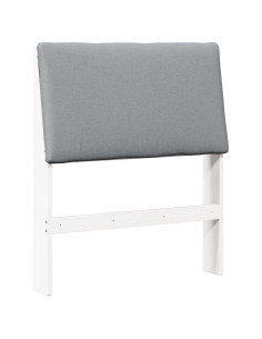 Testiera imbottita Grigio chiaro 80 cm Pino massello