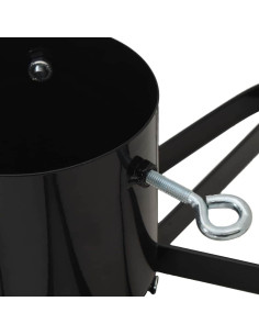Supporto per Albero di Natale Nero 49 x 49 x 15,5 cm Acciaio 2