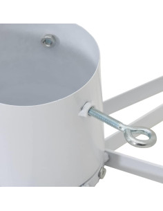 Supporto per Albero di Natale Bianco 49 x 49 x 15,5 cm Acciaio 2