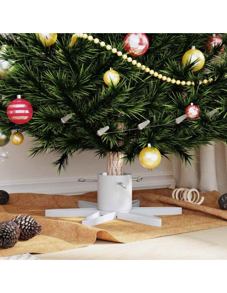 Supporto per Albero di Natale Bianco 49 x 49 x 15,5 cm Acciaio