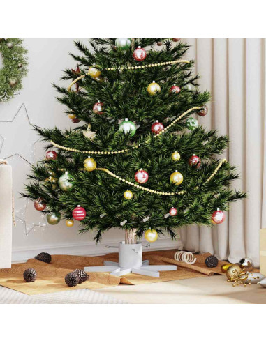 Supporto per Albero di Natale Bianco 49 x 49 x 15,5 cm Acciaio