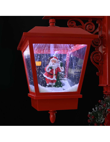 Lampada Stradale di Natale con 2 Lanterns con 18 LED Rosso