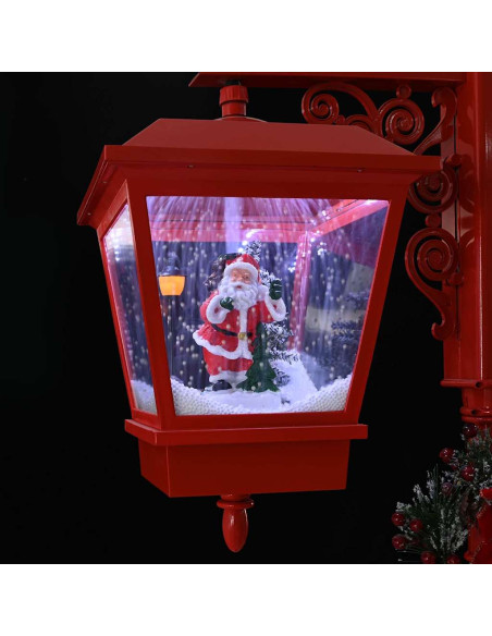 Lampada Stradale di Natale con 2 Lanterns con 18 LED Rosso