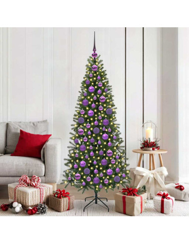 Set di Palle di Natale con 300 LED 120 pcs Lillà Plastica