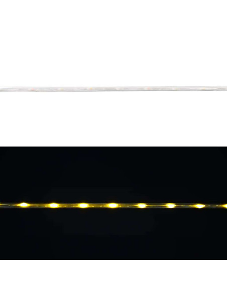 Luce a corda con 2400 LED Bianco caldo 100 m PVC