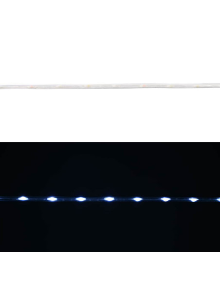 Luce a corda con 2400 LED Bianco Freddo 100 m PVC