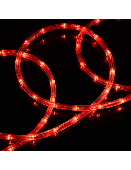 Luce a corda con 2400 LED Rosso 100 m PVC