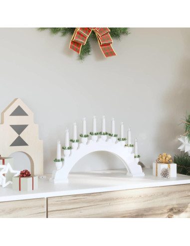 Arco di Candele di Natale con 10 Candele LED Bianco