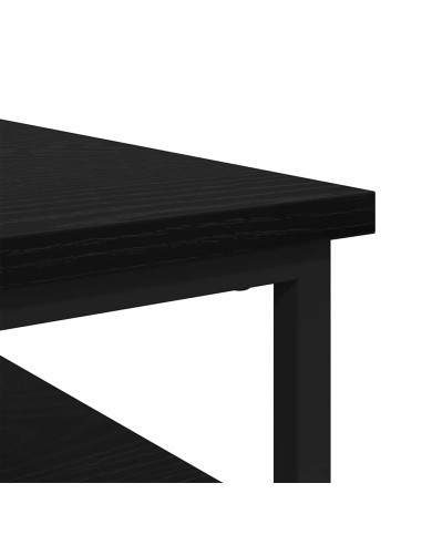 Armadio da Notte Rovere nero 40 x 42 x 60cm Legno multistrato