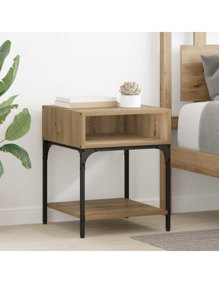 Comodino rovere artigianale 40 x 40 x 50 cm Legno multistrato