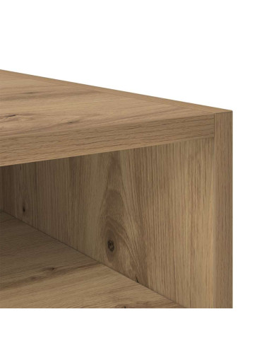 Comodino 2 pcs rovere artigianale 40 x 40 x 50 cm