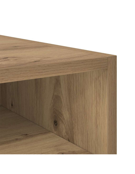 Comodino 2 pcs rovere artigianale 40 x 40 x 50 cm