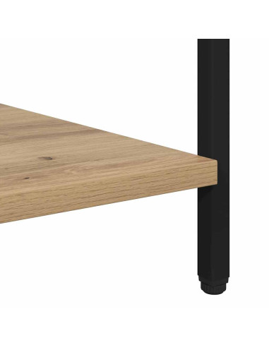 Comodino 2 pcs rovere artigianale 40 x 40 x 50 cm