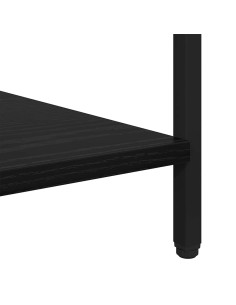 Comodino Rovere nero 40 x 40 x 50 cm Legno multistrato 2