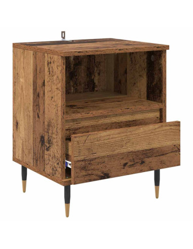 Armadio da Notte 2 pcs Legno vecchio 40 x 35 x 50 cm