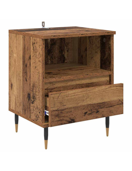 Armadio da Notte 2 pcs Legno vecchio 40 x 35 x 50 cm