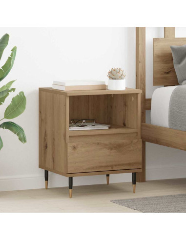 Armadio da Notte 2 pcs rovere artigianale 40 x 35 x 50 cm