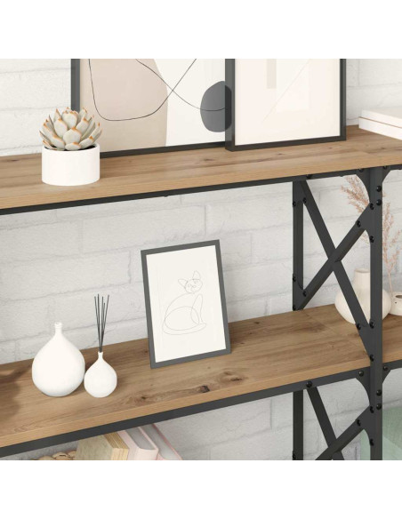 Tavolo consolle rovere artigianale 156 x 28 x 80,5 cm