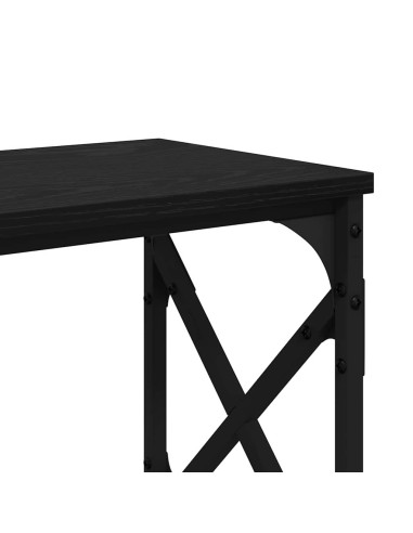 Tavolo consolle Rovere nero 156 x 28 x 80,5 cm