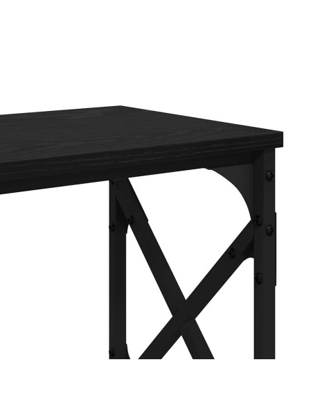 Tavolo consolle Rovere nero 156 x 28 x 80,5 cm