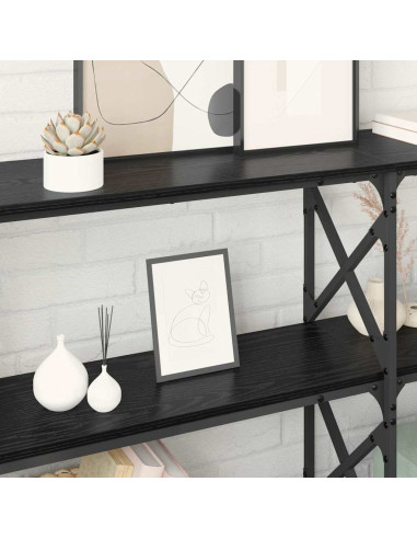 Tavolo consolle Rovere nero 156 x 28 x 80,5 cm