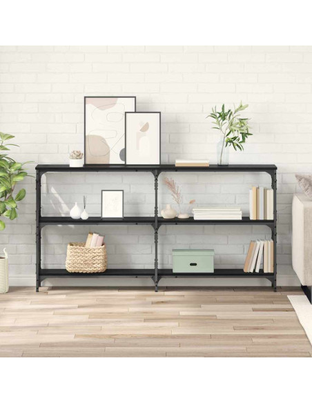 Tavolo consolle Rovere nero 156 x 28 x 80,5 cm