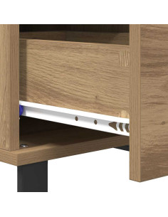 Tavolino da salotto rovere artigianale 55 x 55 x 36.5 cm 2