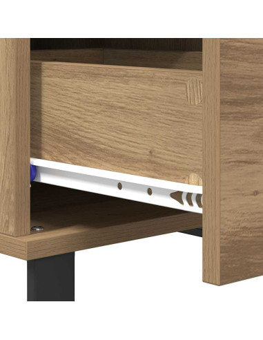 Tavolino da salotto rovere artigianale 55 x 55 x 36.5 cm