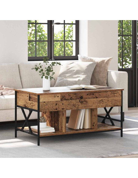 Tavolino da salotto Legno vecchio 100 x 55 x 50 cm