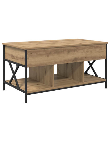 Tavolino da salotto rovere artigianale 100 x 55 x 50 cm